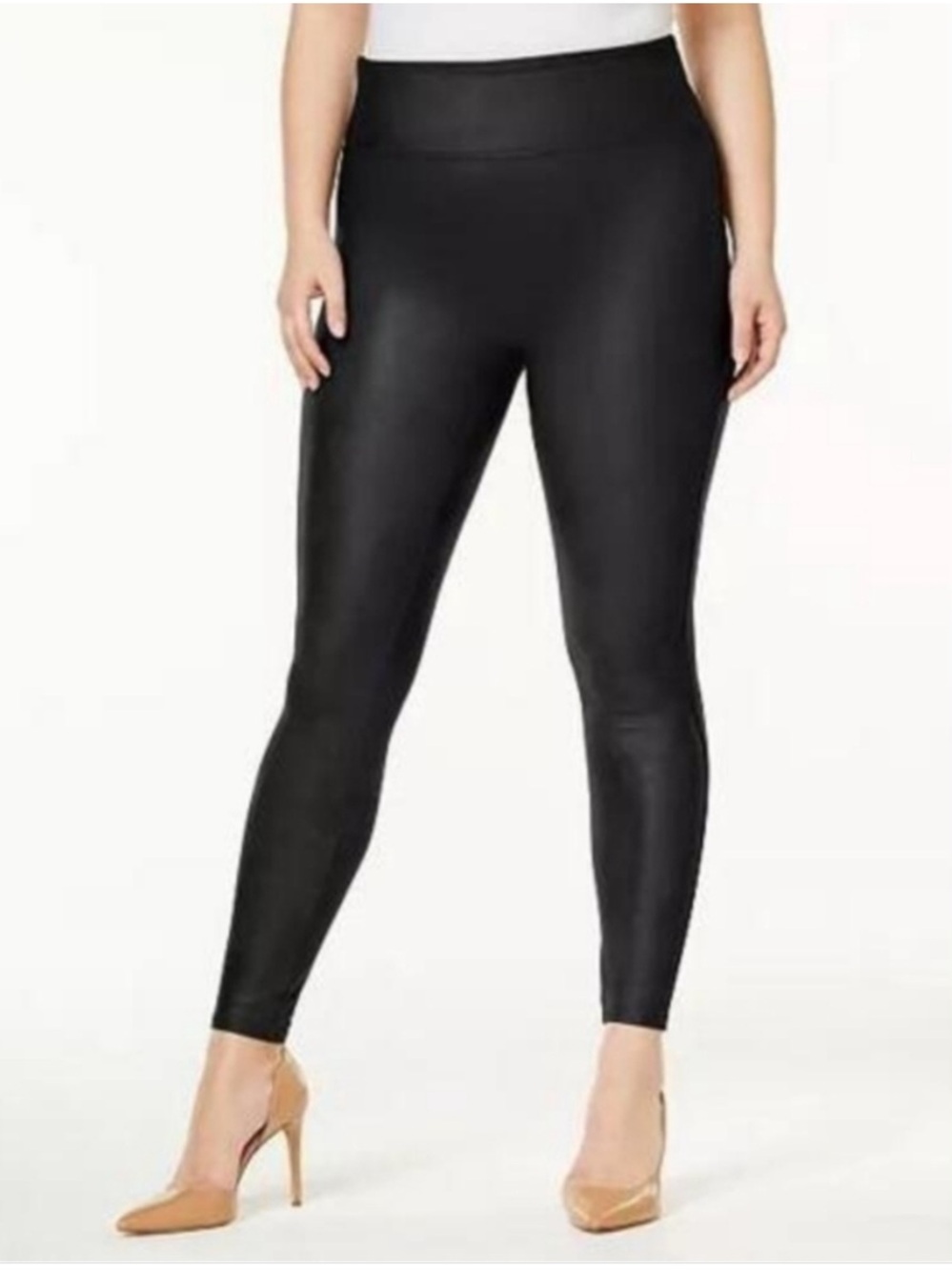 Spanx Faux Leather Leggings 3X